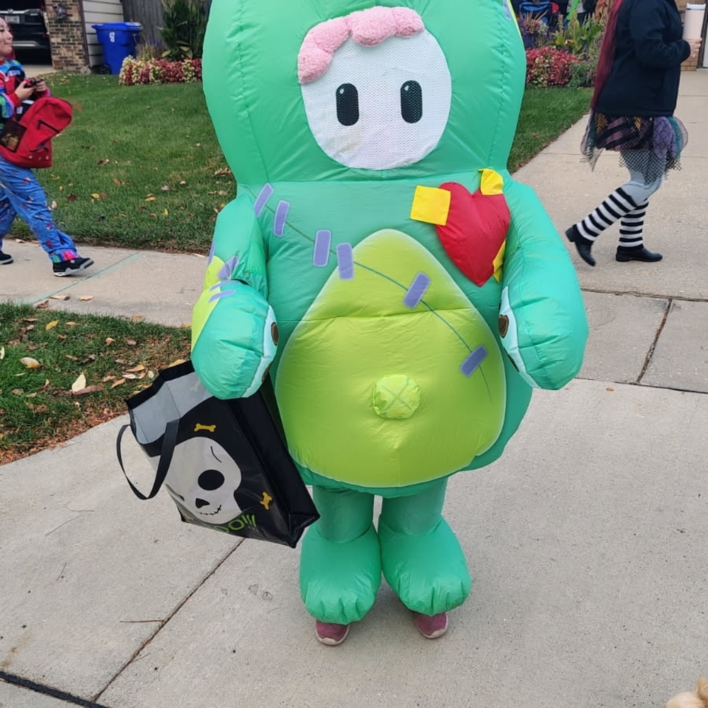 Spirit Pawly Repaired Fall Guys Inflatable Costume